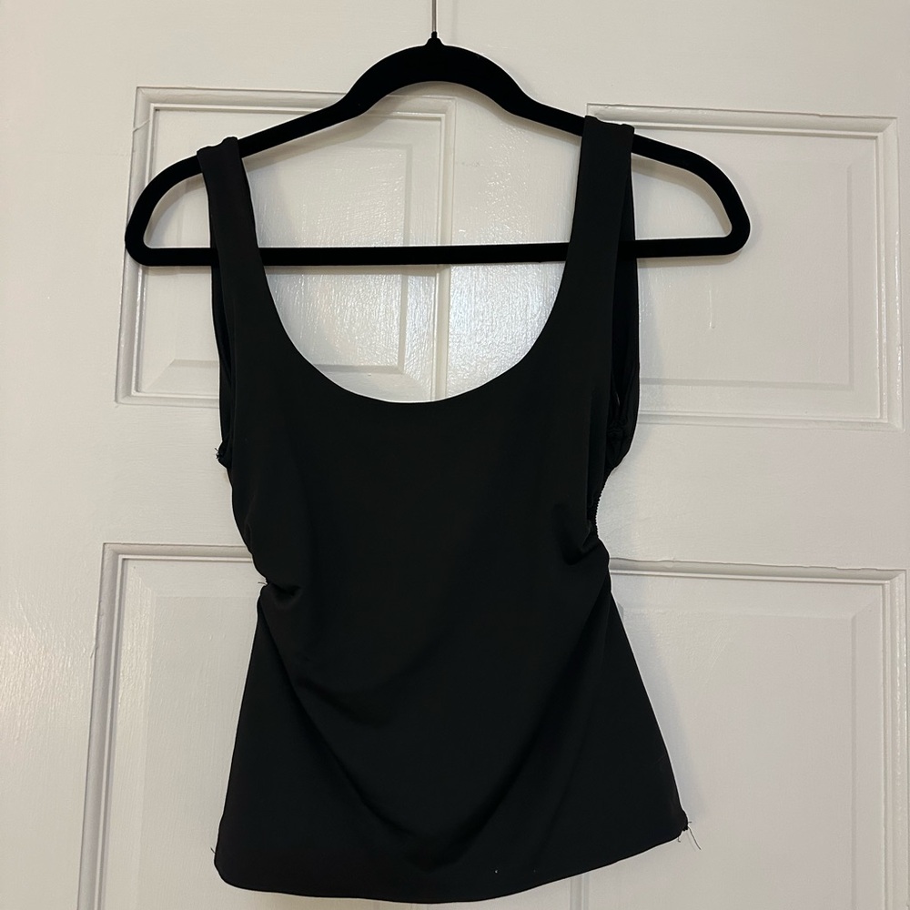 Elegant Black Backless Top